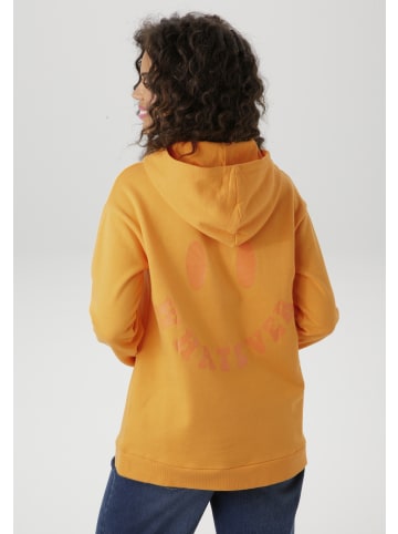 Aniston CASUAL Kapuzensweatshirt in mange-orange