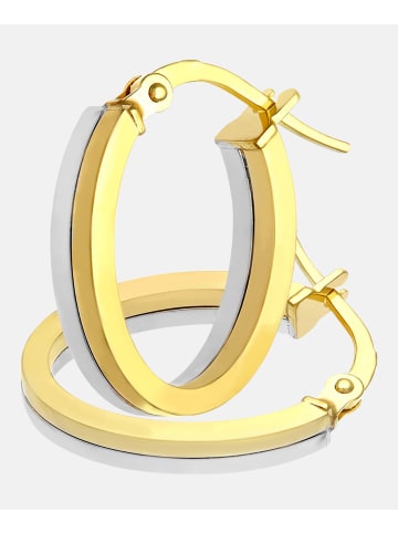 Vanlere Creolen aus 375 Gelbgold