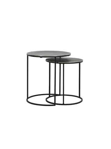 Light & Living Beistelltisch Rengo - Antikes Blei - Ø49cm