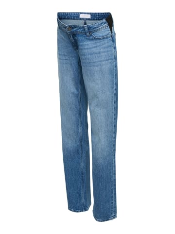 mama licious Umstandsjeans mit Straight Fit in Medium Blue Denim