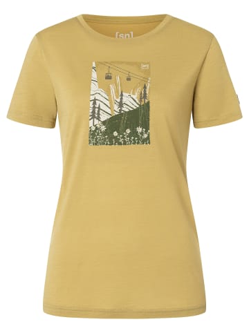 super.natural W SUMMER GONDOLA TEE in Beige