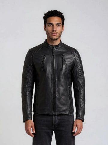trueprodigy Lederjacke Franky in Schwarz