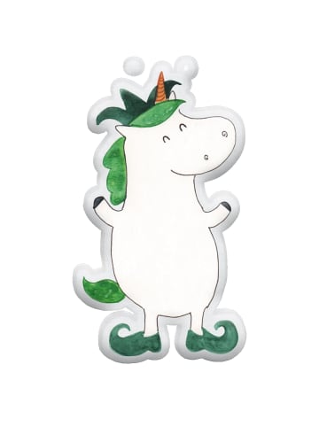 Mr. & Mrs. Panda Plüschkissen Einhorn Joker ohne Spruch in Weiß