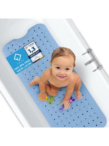Flip Badematte 100x40cm hellblau  Blau