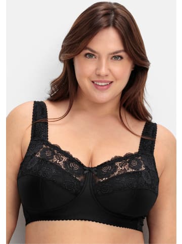 sheego Bügelloser BH in schwarz