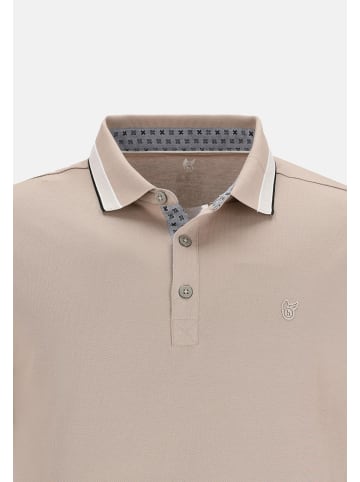 hajo Poloshirt Pique in Taupe