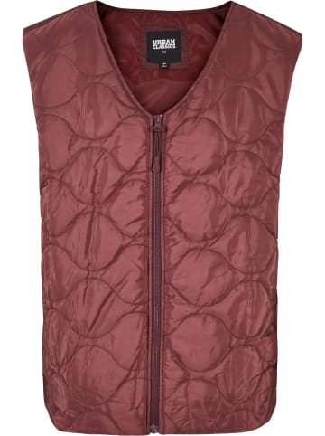 Urban Classics Urban Classics Herren Zipped Gilet in cherry