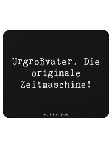 Mr. & Mrs. Panda Mauspad Urgroßvater Zeitmaschine mit Spruch in Schwarz