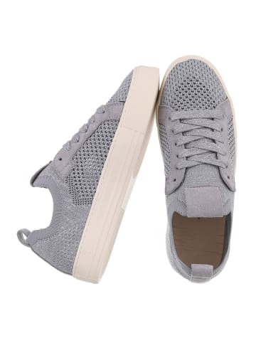 Ital-Design Freizeitschuh in Silber und Grau