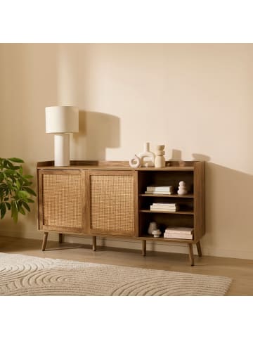 CALICOSY SIDEBOARD PALMO in Helles Holz - (W) 140  x (H) 80  x (L) 39  cm