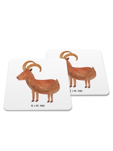 Mr. & Mrs. Panda Tassenuntersetzer Sternzeichen Steinbock ohne S... in Weiß