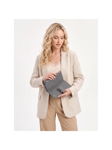 Lazarotti Bologna Leather Geldbörse Leder 20 cm grey