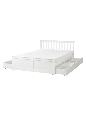 Beliani 5-tlg Doppelbett OLENDON in Weiß