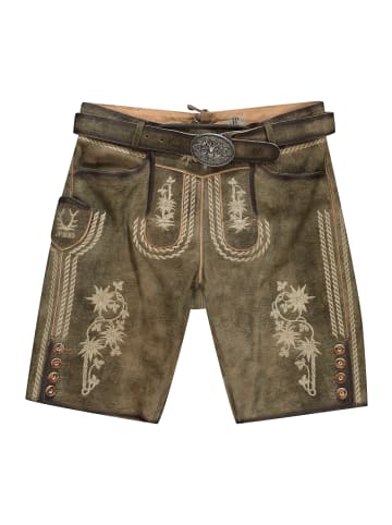 JP1880 Lederhose in moos