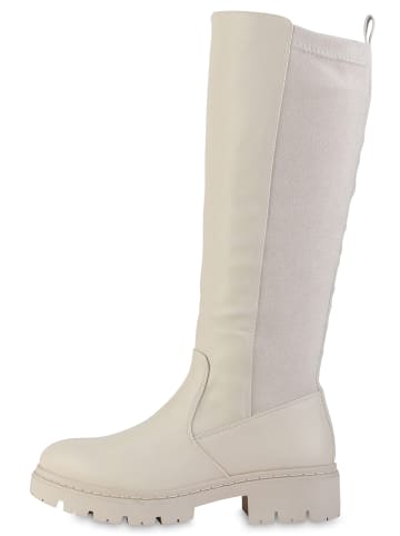 VAN HILL Klassische Stiefel Chelsea in Beige