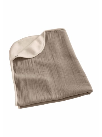 Hessnatur Hessnatur Wende-Decke Softfleece mit Musselin aus reiner Bio-Baumwolle in natur
