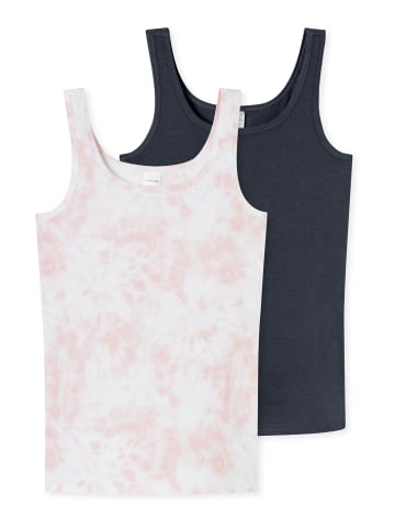 Schiesser Unterhemd 95/5 in graphit, rosa