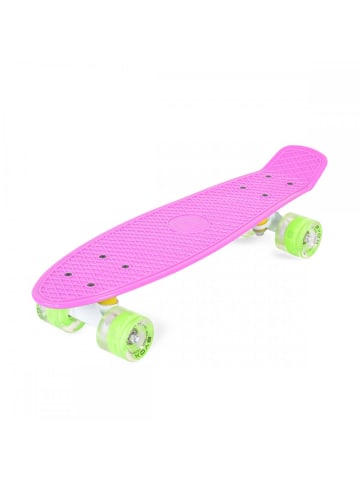 Byox Kinder Skateboard Spice LED in rosa