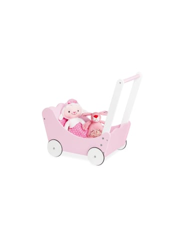 Pinolino 4-tlg. Puppenwagen 'Jasmin“ in rosa