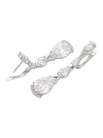 faina Women Dangle Earrings in Silver White