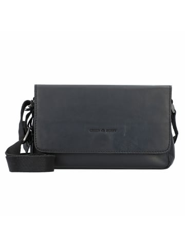 Greenburry Pure Black Umhängetasche Leder 23 cm black