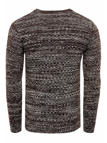 Rusty Neal Rundhals Strick Pullover in Braun