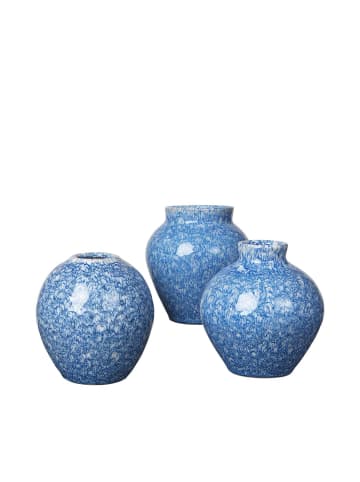 Broste Copenhagen Vase Ingrid in Insignia Blue | Weiß