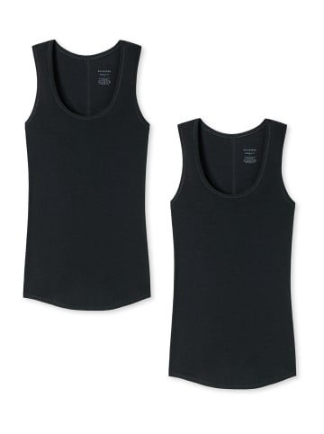 Schiesser Tanktop Personal Fit in Schwarz