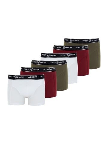 Westmark London Retro Short / Pant Atlas in White / Khaki / Bordeaux