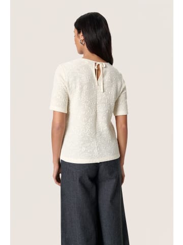Soaked in Luxury T-shirt SLLupina Gerade Passform in Whisper White