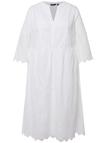 Ulla Popken Kleid in schneeweiß