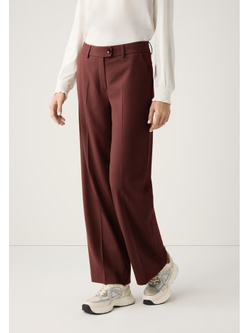 More & More weite Businesshose in raisin brown