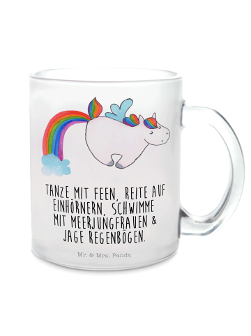 Mr. & Mrs. Panda Teetasse Einhorn Pegasus mit Spruch in Transparent