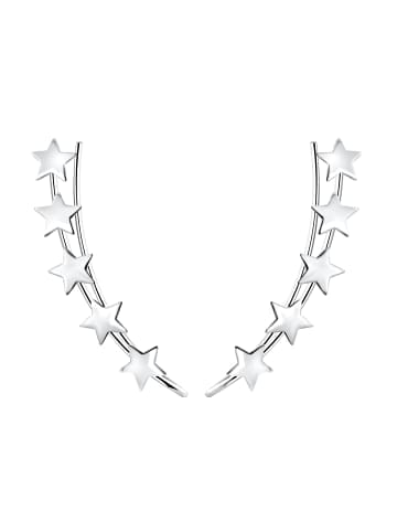 Alexander York Ohrringe EINHÄNGER STERNE in 925 Sterling Silber, 2-tlg.