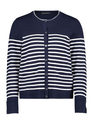 Betty Barclay Basic-Strickjacke mit Streifen in Patch Dark Blue/Cream