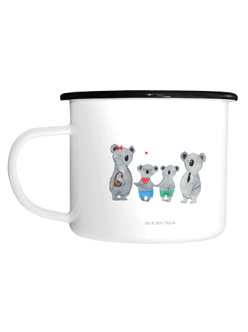 Mr. & Mrs. Panda XL Emaille Tasse Koala Familie zwei ohne Spruch in Weiß