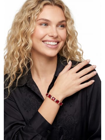 gaya Women Bracelet in Rose Gold Red