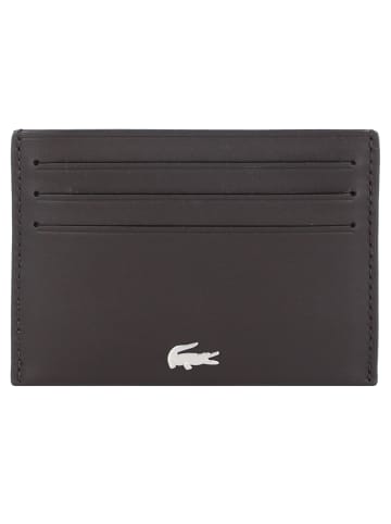 Lacoste FG Kreditkartenetui Leder 10,5 cm in dark brown