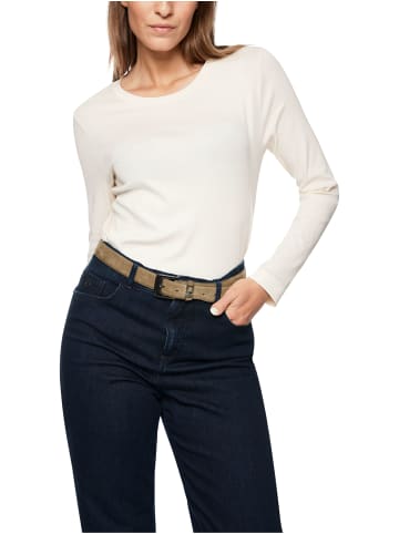 MARC CAIN SPORTS  Klassisches Langarmshirt in Bright Ecru