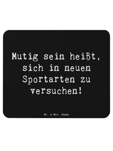 Mr. & Mrs. Panda Mouse Pad Spruch Neue Sportart versuchen mit Sp... in Schwarz