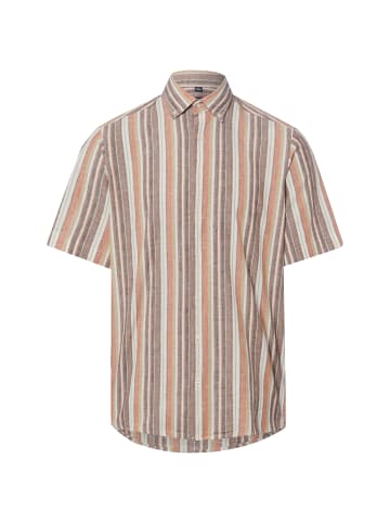 Nils Sundström Hemd in braun beige - 0006