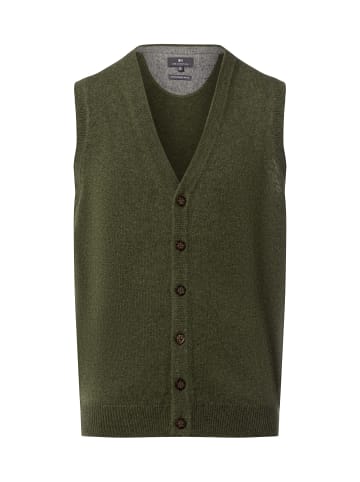 Nils Sundström Strickweste in oliv - 0012