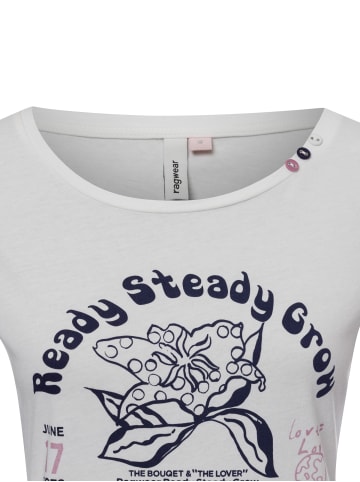 ragwear T-Shirt Fllorah in weiß marine