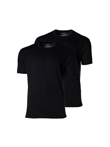 CECEBA T-Shirt 2er Pack in Schwarz