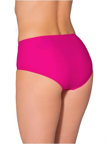 Aquarti Aquarti Damen Bikinihose mit Mittelhohem Bund in pink