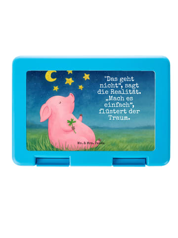 Mr. & Mrs. Panda Brotdose Schwein Glück Design mit Spruch in Weiß