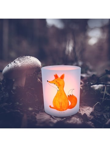 Mr. & Mrs. Panda Teelichthalter Glas Einhorn Wunsch ohne Spruch in Transparent