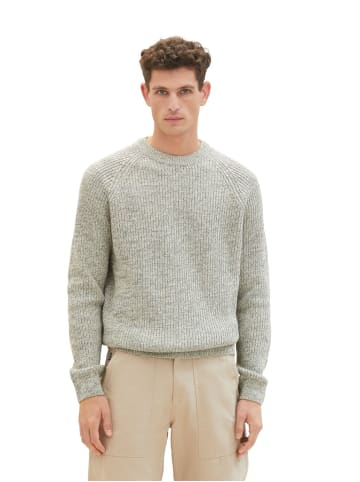 Tom Tailor Pullover TWOTONE KNIT in Beige