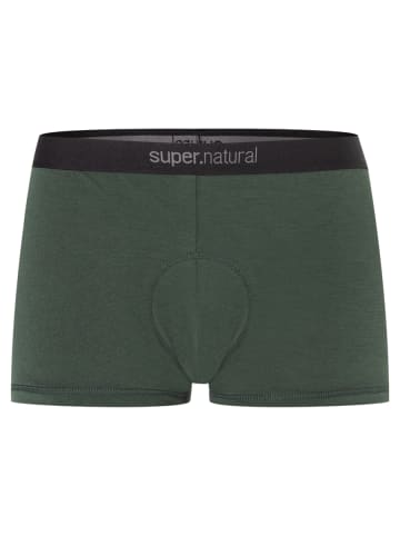 super.natural Merino Fahrradunterhose W UNSTOPPABLE PADDED in dunkelgrün