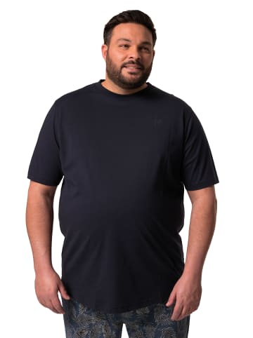Men Plus Langer Schlafanzug in navy blau
